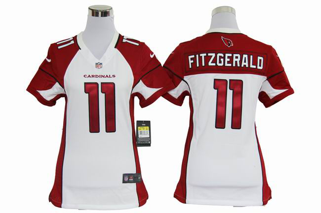 Nike Women's nfl Arizona Cardinals 11 Larry Fitzgerald Nike White Game Jerseys